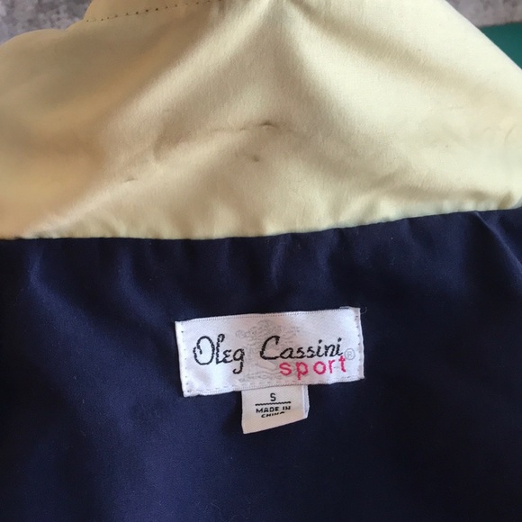Oleg Cassini Sport Blue and Yellow Jacket - Picture 3 of 5